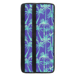 Teal Palm Tree Pattern Print Refrigerator Handle Covers
