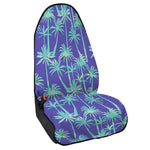 Teal Palm Tree Pattern Print Waterproof Car Seat Cover