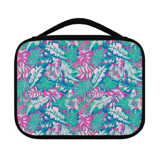Teal Pink Blossom Tropical Pattern Print Classic Bible Case