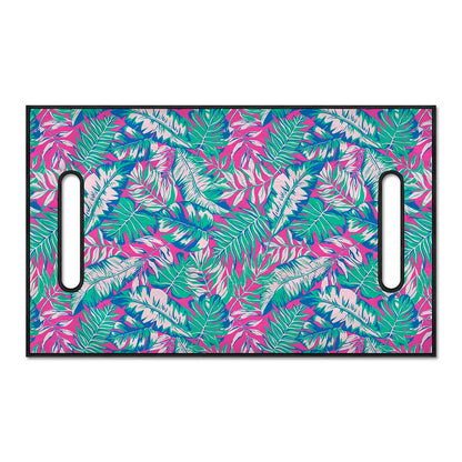 Teal Pink Blossom Tropical Pattern Print Golf Cart Seat Cover