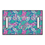 Teal Pink Blossom Tropical Pattern Print Golf Cart Seat Cover