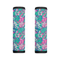 Teal Pink Blossom Tropical Pattern Print Handle Covers