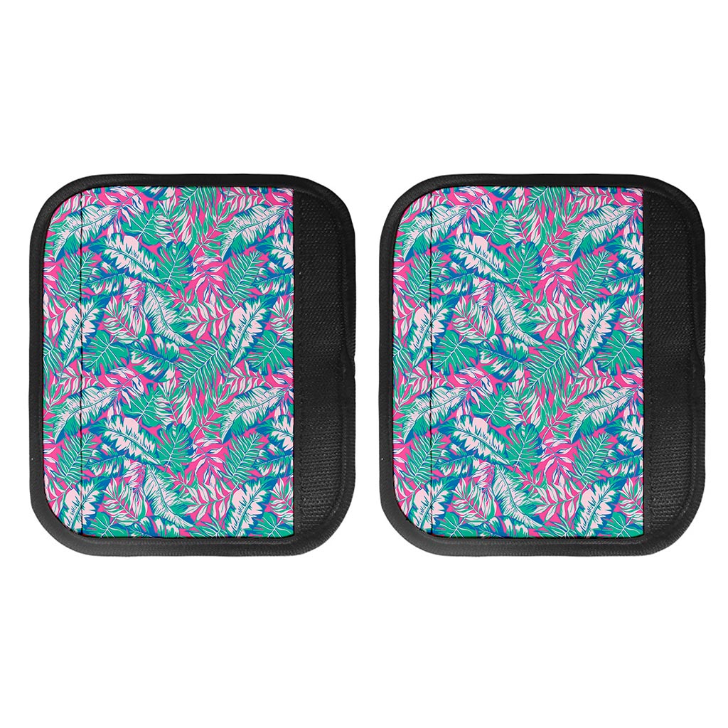 Teal Pink Blossom Tropical Pattern Print Handle Covers