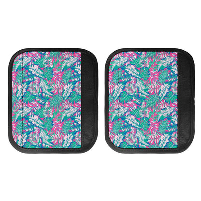 Teal Pink Blossom Tropical Pattern Print Handle Covers