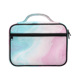 Teal Pink Liquid Marble Print Briefcase Bible Bag