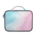Teal Pink Liquid Marble Print Briefcase Bible Bag