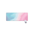 Teal Pink Liquid Marble Print Extended Mouse Pad
