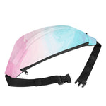 Teal Pink Liquid Marble Print Fanny Pack