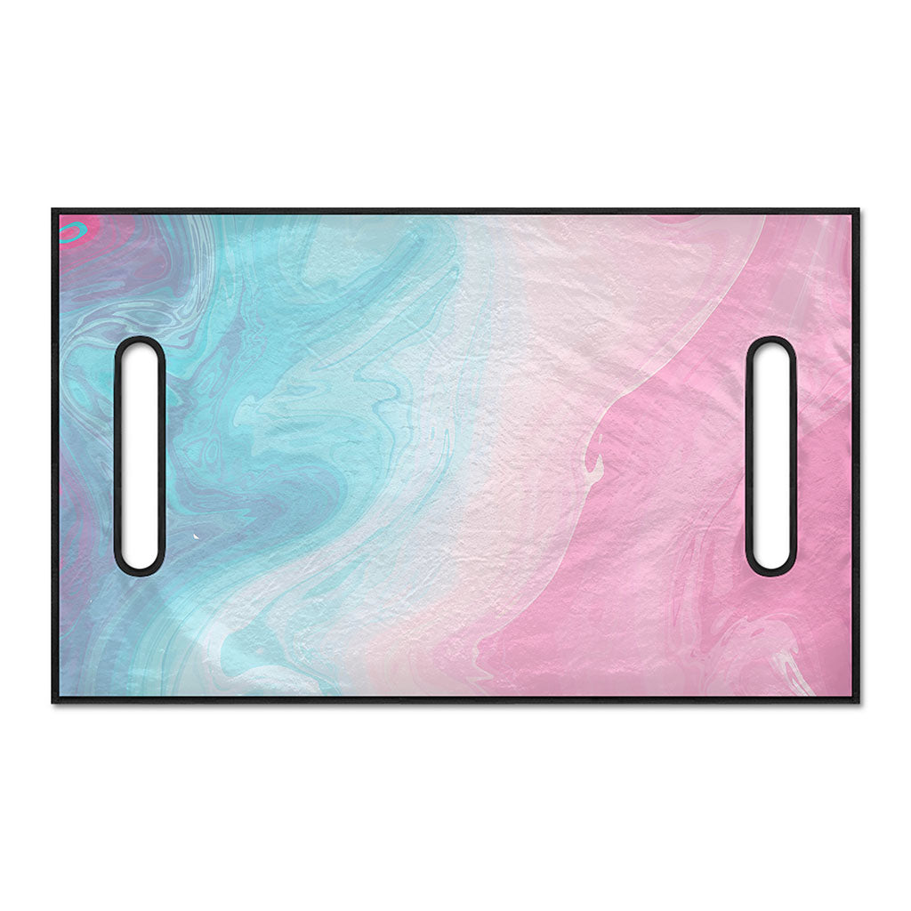 Teal Pink Liquid Marble Print Golf Cart Seat Cover