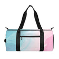 Teal Pink Liquid Marble Print Gym Bag