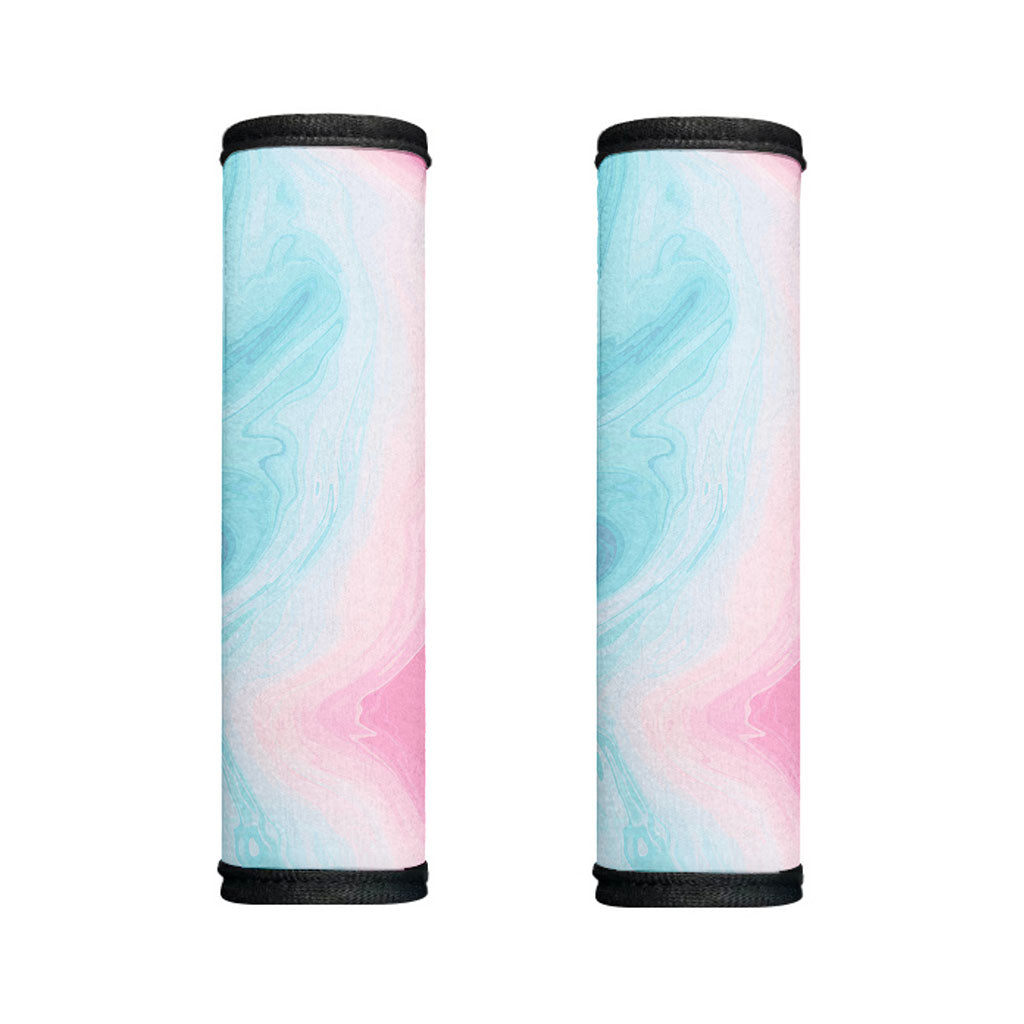 Teal Pink Liquid Marble Print Handle Covers