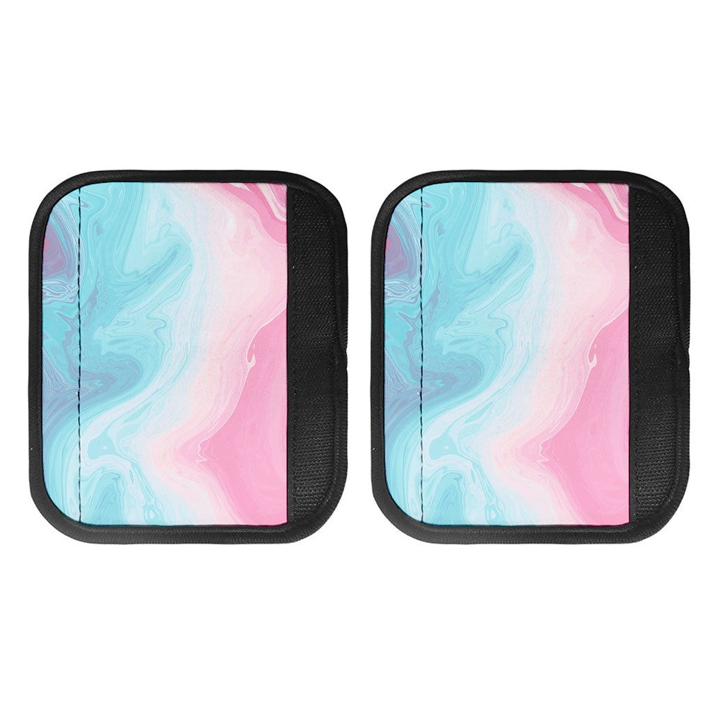 Teal Pink Liquid Marble Print Handle Covers