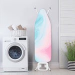 Teal Pink Liquid Marble Print Ironing Board Cover