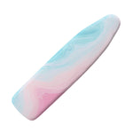 Teal Pink Liquid Marble Print Ironing Board Cover