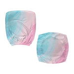 Teal Pink Liquid Marble Print Office Chair Cover