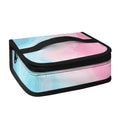 Teal Pink Liquid Marble Print Small Lunch Bag