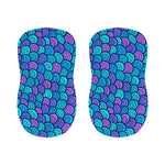 Teal Pink Mermaid Scales Pattern Print Bar Stool Covers