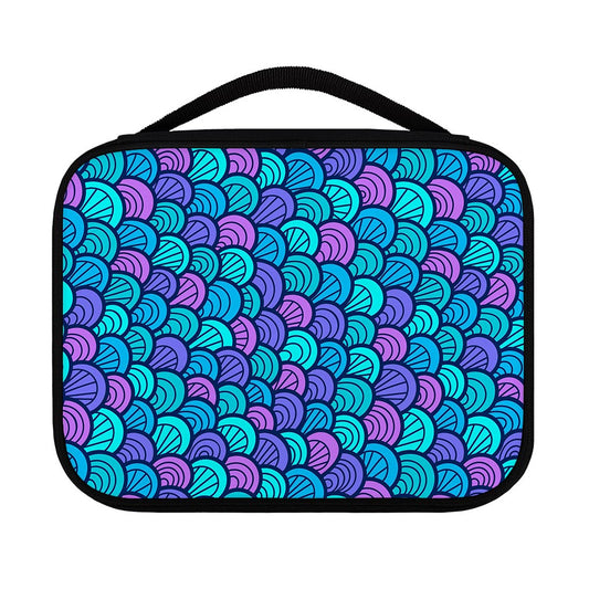 Teal Pink Mermaid Scales Pattern Print Classic Bible Case