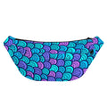 Teal Pink Mermaid Scales Pattern Print Fanny Pack