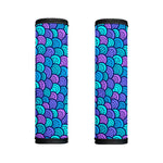 Teal Pink Mermaid Scales Pattern Print Handle Covers