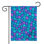Teal Pink Mermaid Scales Pattern Print House Flag