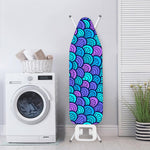 Teal Pink Mermaid Scales Pattern Print Ironing Board Cover