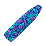 Teal Pink Mermaid Scales Pattern Print Ironing Board Cover