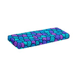 Teal Pink Mermaid Scales Pattern Print Piano Keyboard Cover
