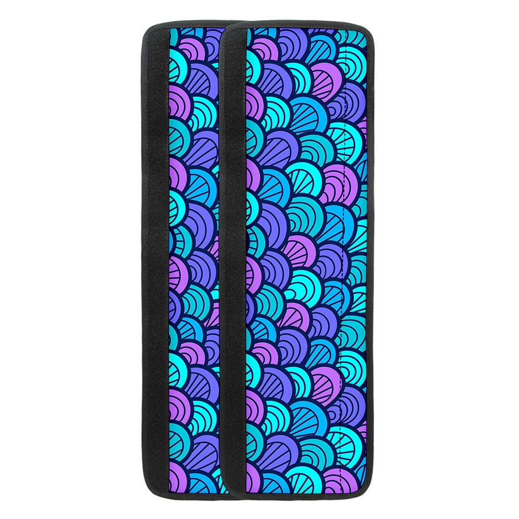 Teal Pink Mermaid Scales Pattern Print Refrigerator Handle Covers