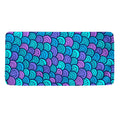 Teal Pink Mermaid Scales Pattern Print Towel