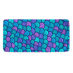 Teal Pink Mermaid Scales Pattern Print Towel