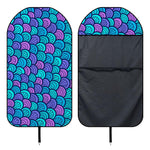 Teal Pink Mermaid Scales Pattern Print Waterproof Car Seat Cover
