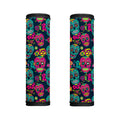 Teal Pink Sugar Skull Pattern Print Handle Covers