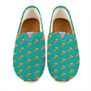 Teal Pizza Pattern Print Casual Shoes