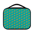 Teal Pizza Pattern Print Classic Bible Case