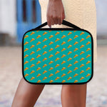 Teal Pizza Pattern Print Classic Bible Case