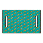 Teal Pizza Pattern Print Golf Cart Seat Cover