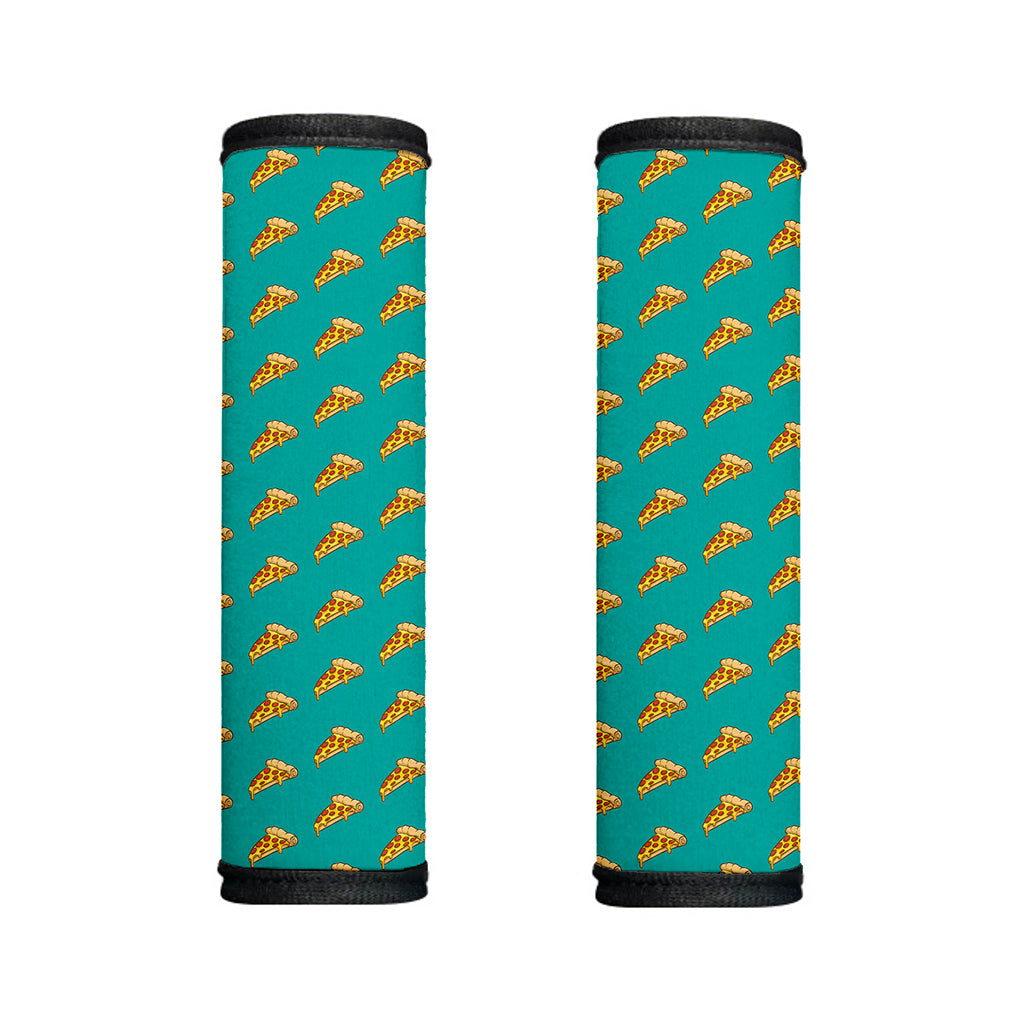 Teal Pizza Pattern Print Handle Covers