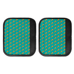 Teal Pizza Pattern Print Handle Covers
