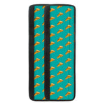 Teal Pizza Pattern Print Refrigerator Handle Covers