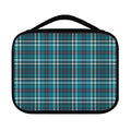 Teal Plaid Pattern Print Classic Bible Case