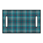 Teal Plaid Pattern Print Golf Cart Seat Cover