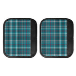 Teal Plaid Pattern Print Handle Covers