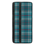 Teal Plaid Pattern Print Refrigerator Handle Covers