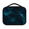 Teal Polygonal Dot Geometric Print Classic Bible Case