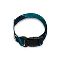 Teal Polygonal Dot Geometric Print Dog Collar