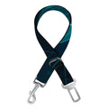 Teal Polygonal Dot Geometric Print Dog Seat Belt