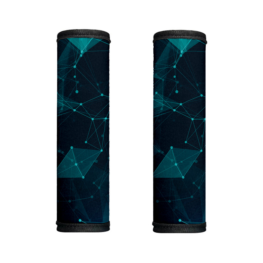 Teal Polygonal Dot Geometric Print Handle Covers