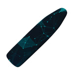 Teal Polygonal Dot Geometric Print Ironing Board Cover