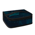 Teal Polygonal Dot Geometric Print Small Lunch Bag